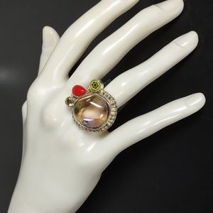 Fabulous Multi Stone Sterling Silver Ring